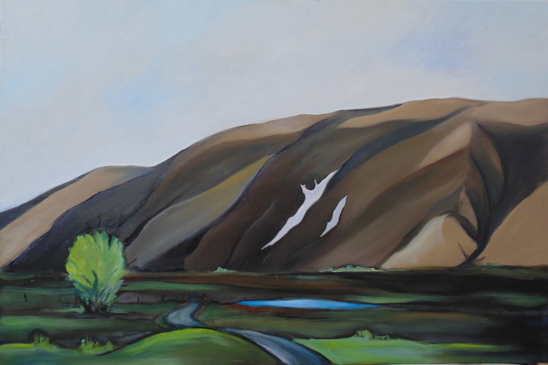 Virginia Burdon | Mt Harper | oil on canvas | McATamney Gallery | Geraldine NZ